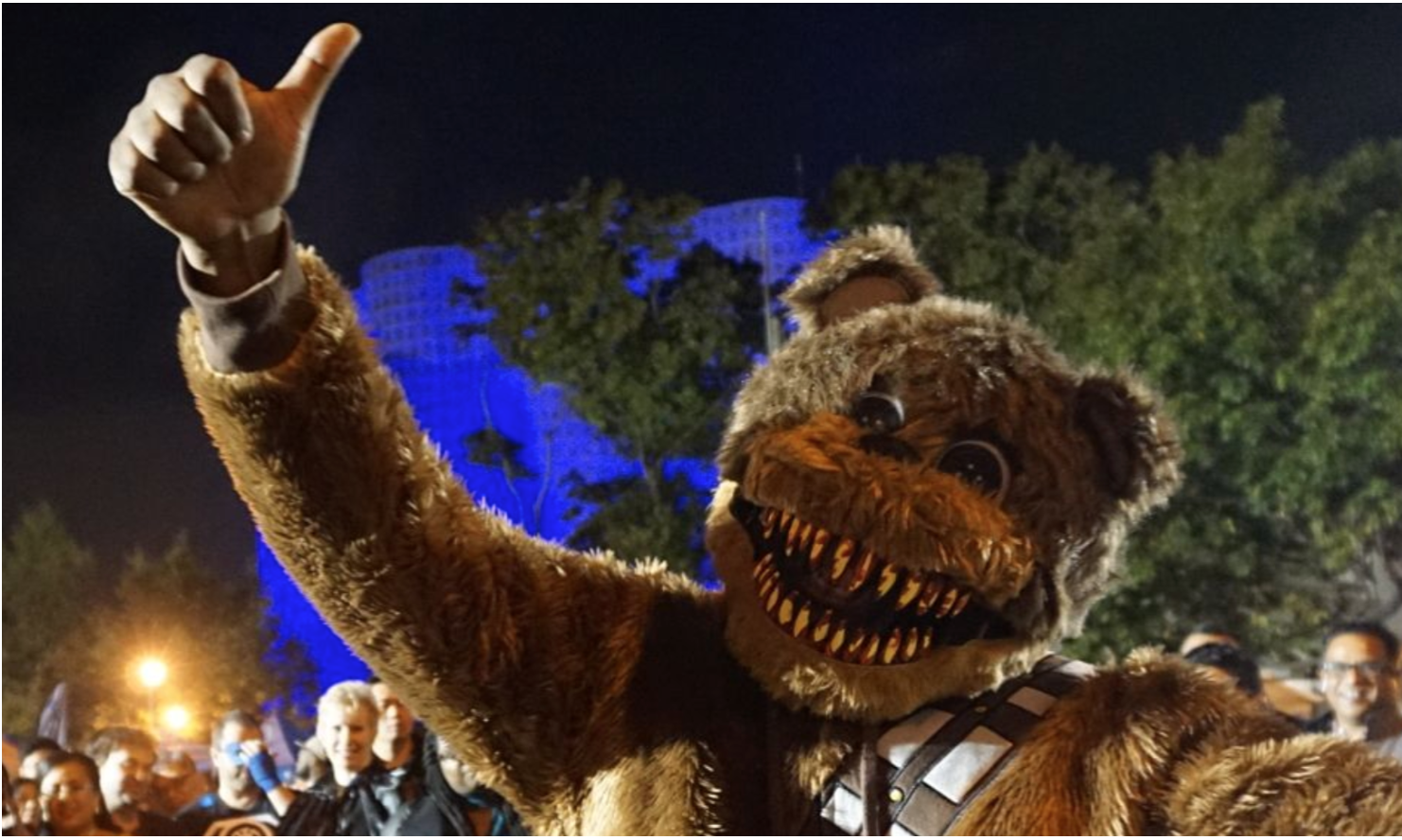 A Halloween themed night market hits